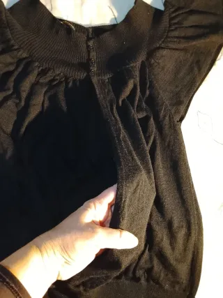 Chaleco negro punto volantes