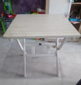 Mesa y 2 Sillas Plegables Jardín