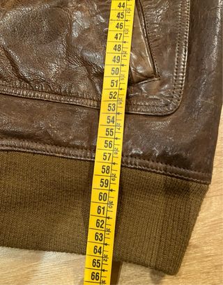 Cazadora Zara Piel Aviador Marrón