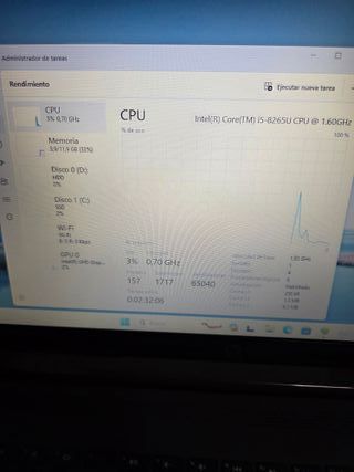 Ordenador portátil HP i5 OCTAVA GENERACIÓN,  12RAM