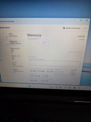 Ordenador portátil HP i5 OCTAVA GENERACIÓN,  12RAM