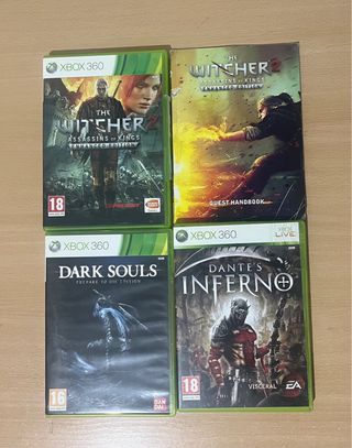Lote 4 Juegos Xbox 360: Witcher 2, Dark Souls, Dan