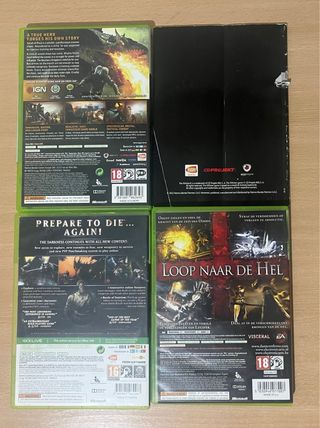 Lote 4 Juegos Xbox 360: Witcher 2, Dark Souls, Dan