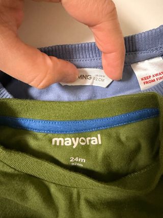 Lote 6 Camisetas Manga Larga Niños