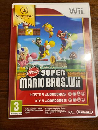 Consola Wii Roja Nintendo con mandos + super mario