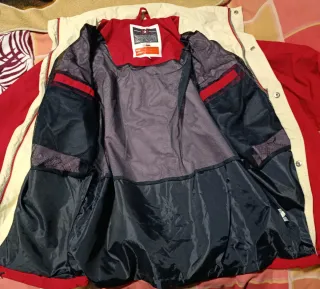 Chubasquero impermeable hombre rojo