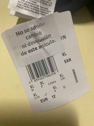 Bañador Adidas Talla XL Negro