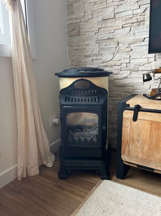 Estufa portátil Provence Beige/Negro