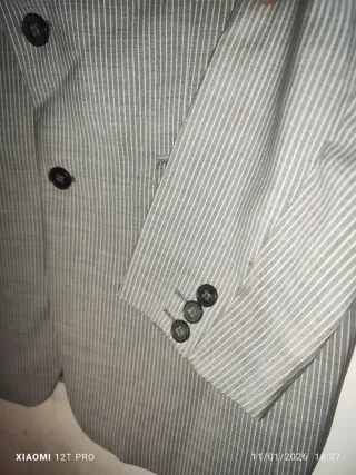 Chaqueta de vestir gris para hombre