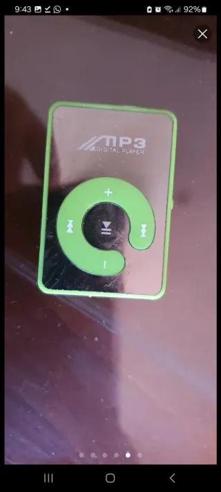 Reproductor MP3 Digital Plata y Verde