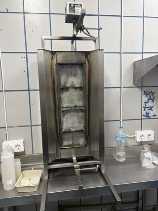 Asador Kebab Profesional Acero Inoxidable