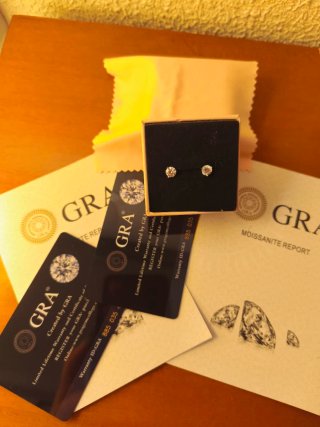 Pendientes Plata y Moissanitas