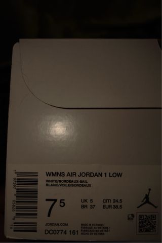 Nike Air Jordan 1 Low Violeta Talla 38.5