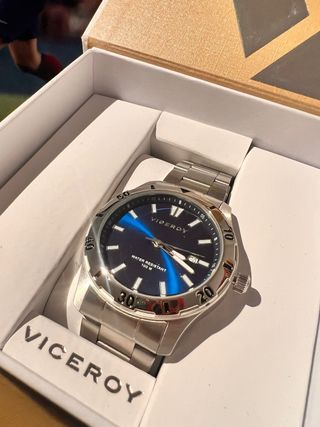 Reloj Viceroy Azul y Plateado Nuevo