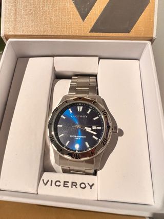 Reloj Viceroy Azul y Plateado Nuevo