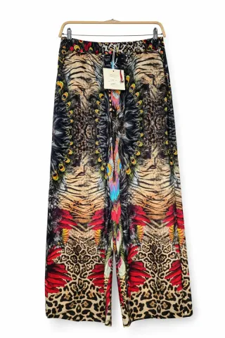 Pantalón estampado animal print talla única