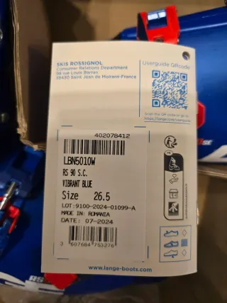 Scarponi sci Lange RS 90 SC 26.5