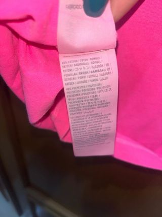 Camiseta Hollister Rosa Talla XS