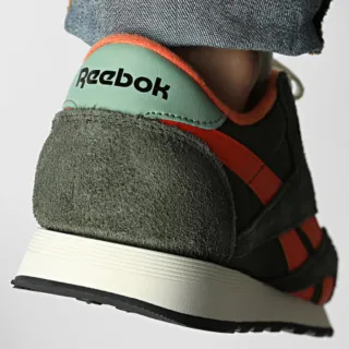 Zapatilla Reebok Classic Nylon/Piel Verde Naranja.