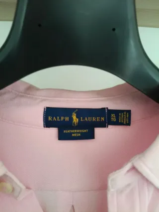 Camisa Polo Ralph Lauren Rosa Talla L