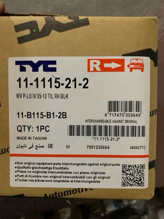 Piloto trasero derecho Polo 9N3