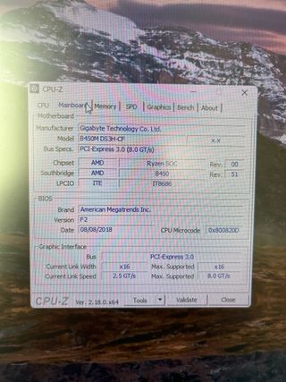 Pack Ryzen 5 2600 + B450M DS3H + 16GB RAM