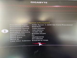 Pack Ryzen 5 2600 + B450M DS3H + 16GB RAM