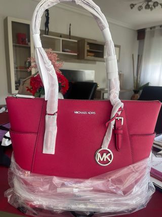 Bolso Michael Kors Rosa Nuevo Con Etiquetas