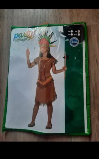 Disfraz indio niña Atosa