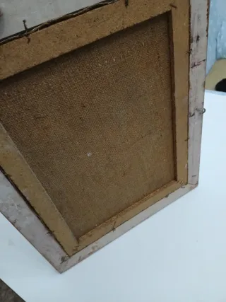 Cuadro de paisaje con molinos,48 anch38alto