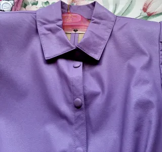 Falda y Camisa Twinset Morado/Plateado
