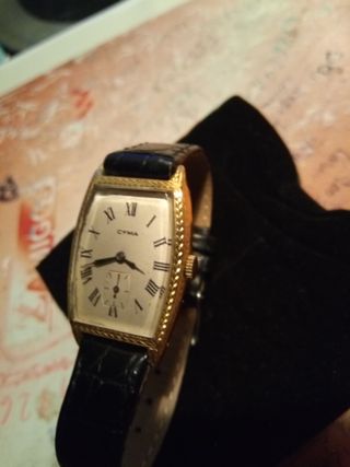 Reloj Cyma Mecánico Oro Mujer