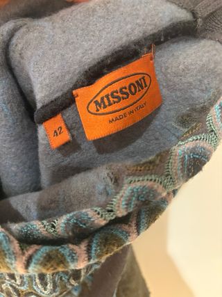Top Missoni Zigzag Azul Gris