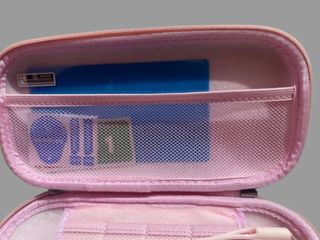 Custodia rigida rosa fiori per Nintendo Switch Lite