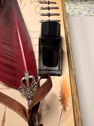 Pluma de Inmersión Roja con Accesorios.