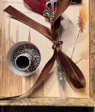 Pluma de Inmersión Roja con Accesorios.