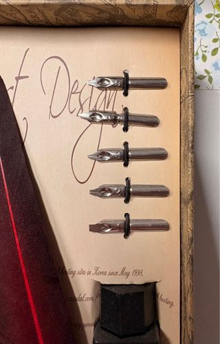 Pluma de Inmersión Roja con Accesorios.