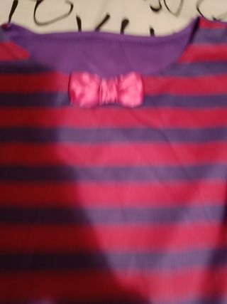Disfraz Gato Cheshire Rayas Morado Rosa