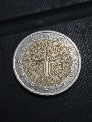 Moneda 2 Euros Francia 2001