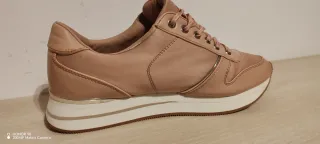 Zapatillas de mujer rosa dorado