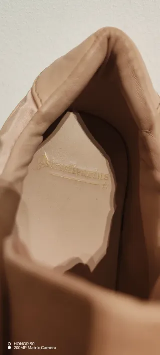 Zapatillas de mujer rosa dorado