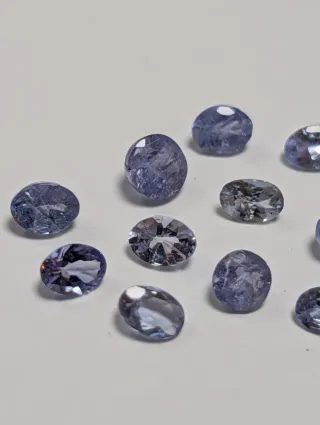 Tanzanitas naturales ovaladas