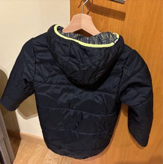 Chaqueta reversible Wedze gris y verde para niños
