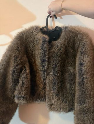 Abrigo de pelo Mango