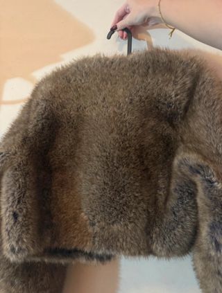 Abrigo de pelo Mango