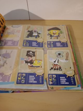 Carpeta Archivador Bob Esponja con Cromos
