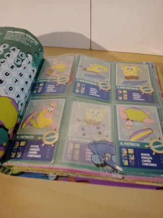 Carpeta Archivador Bob Esponja con Cromos
