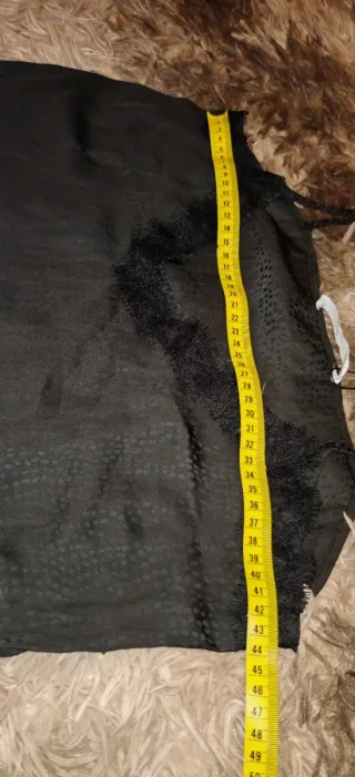 Top lencero plumeti negro Talla M