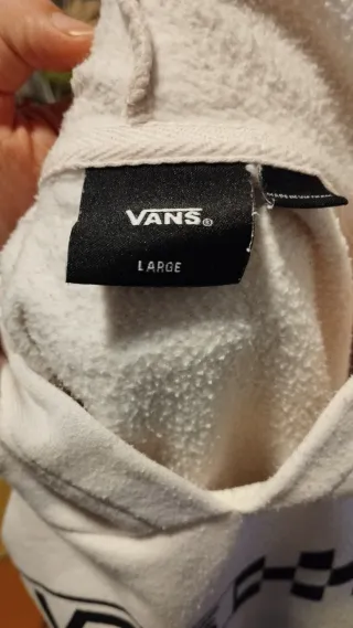 Sudadera mujer Vans blanca efecto desteñido lila6