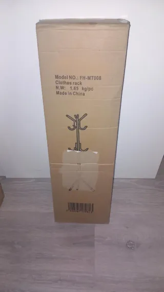 Perchero de pie 170cm metálico blanco NUEVO